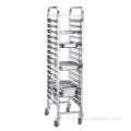 Carrello da cucina in acciaio inox 1/1GN